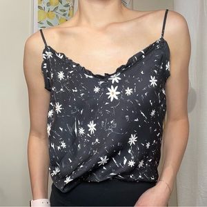 Aritzia floral silk top